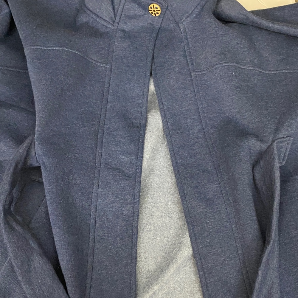 The Pyramid Collection Oversized Midnight Blue Women's Jacker Robe - Picture 12 of 16